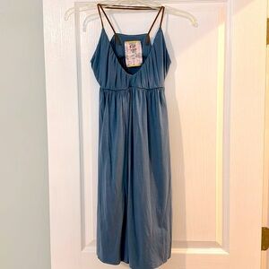 Vintage 90s Y2K blue free people dress. XS